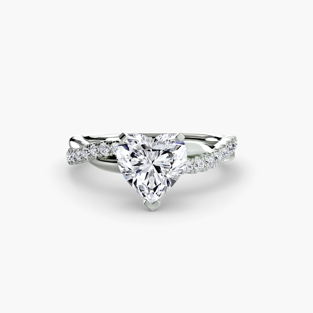 Emerald-Cut Twist Pavé