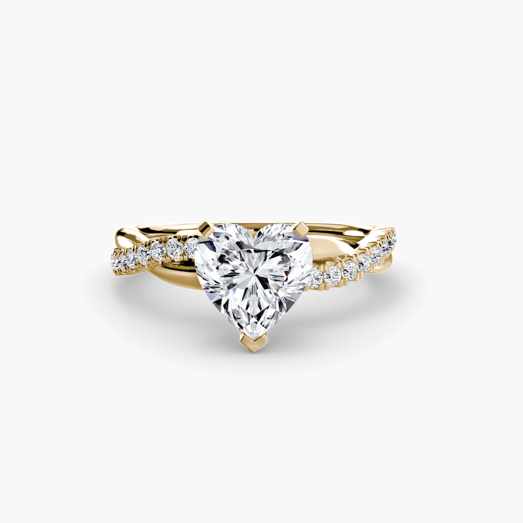Emerald-Cut Twist Pavé