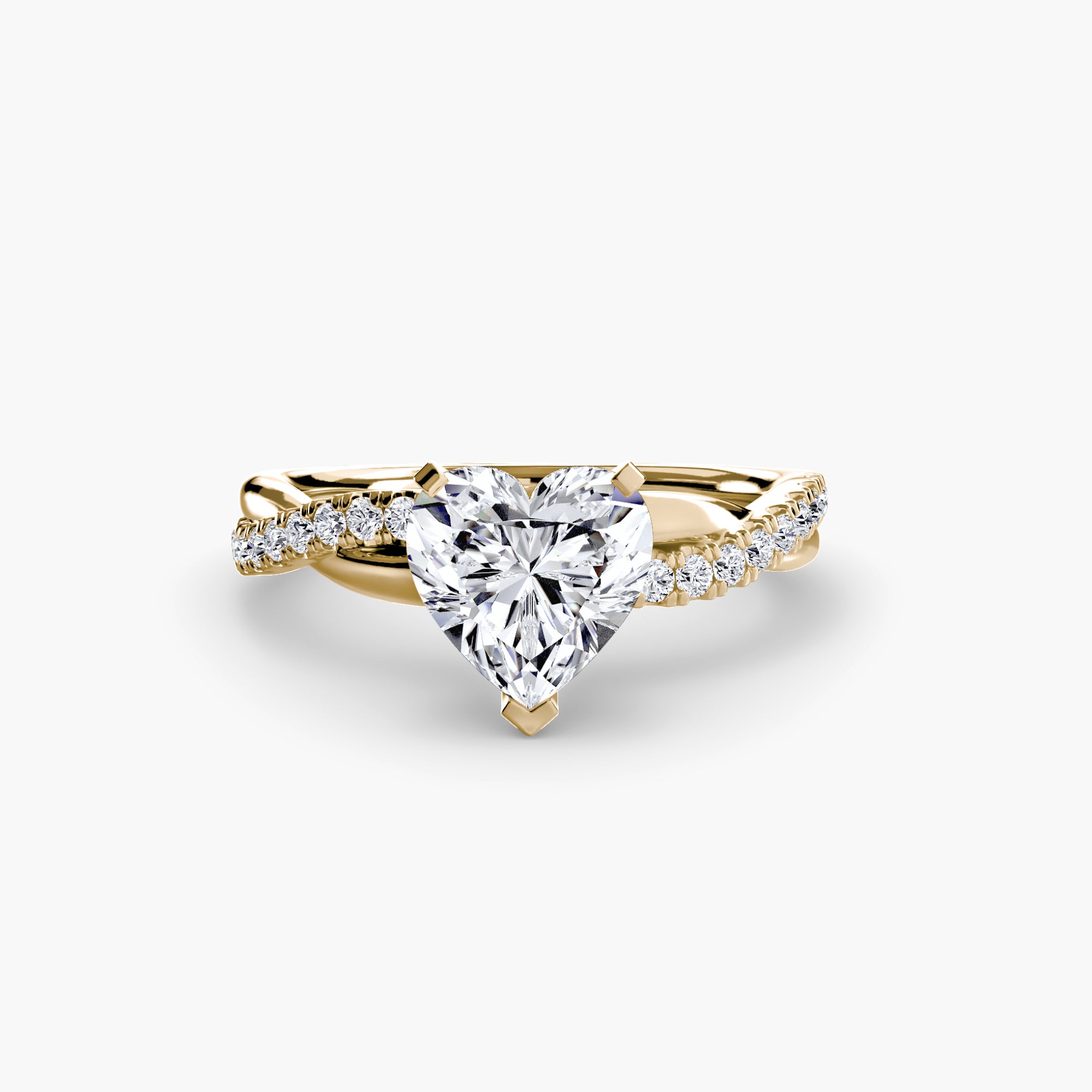 Emerald-Cut Twist Pavé