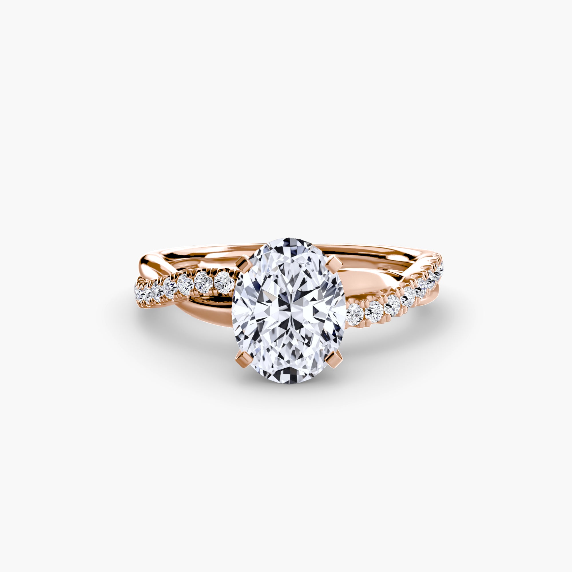 Emerald-Cut Twist Pavé