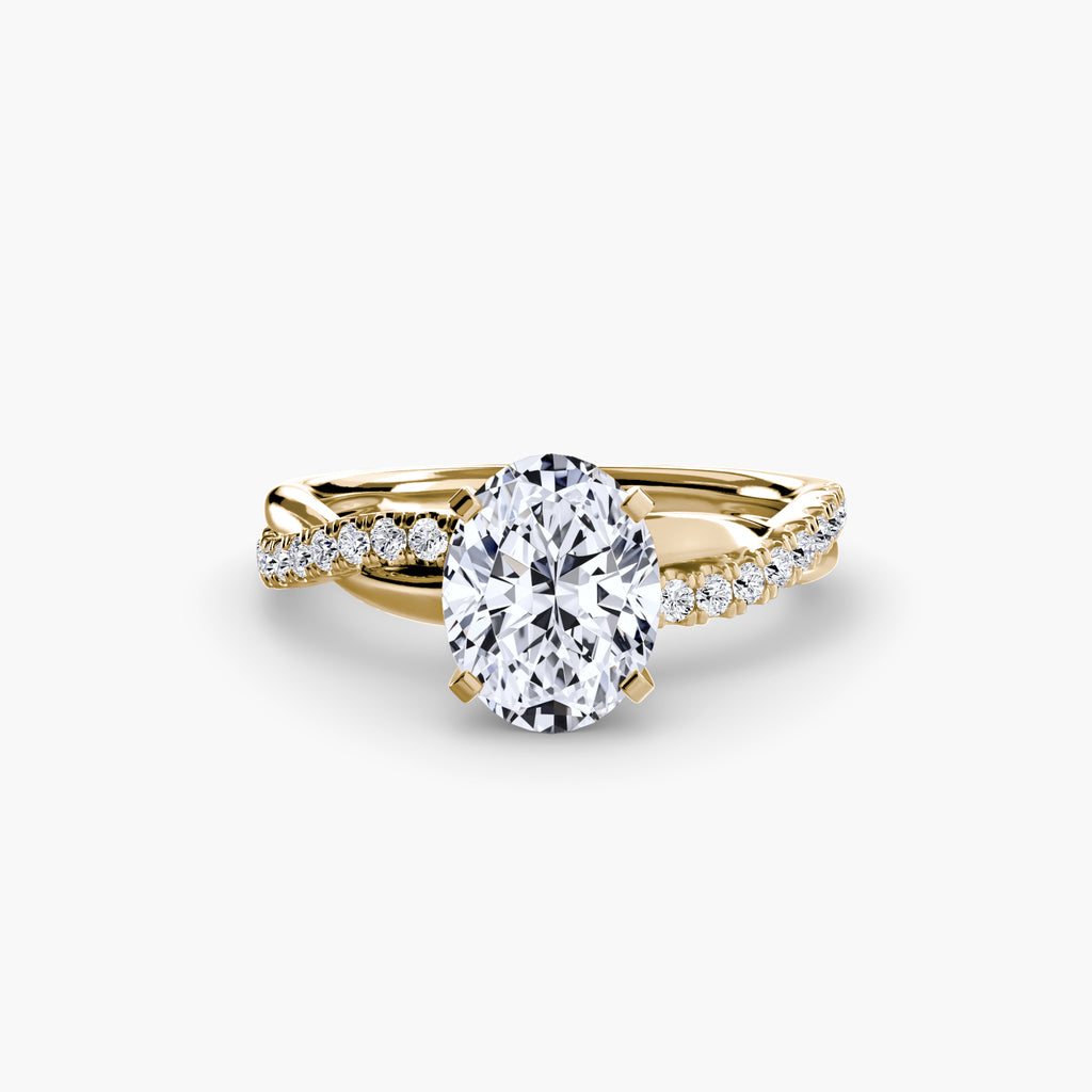 Emerald-Cut Twist Pavé