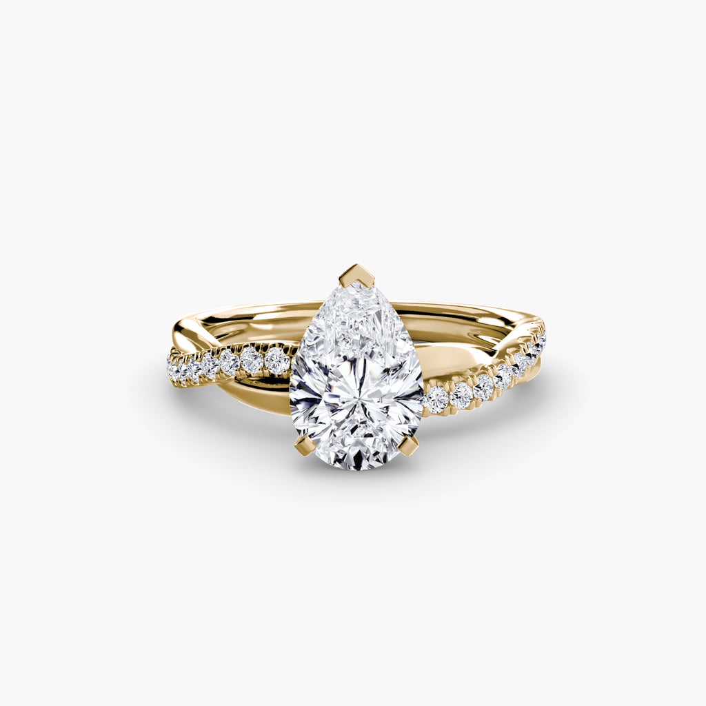 Emerald-Cut Twist Pavé
