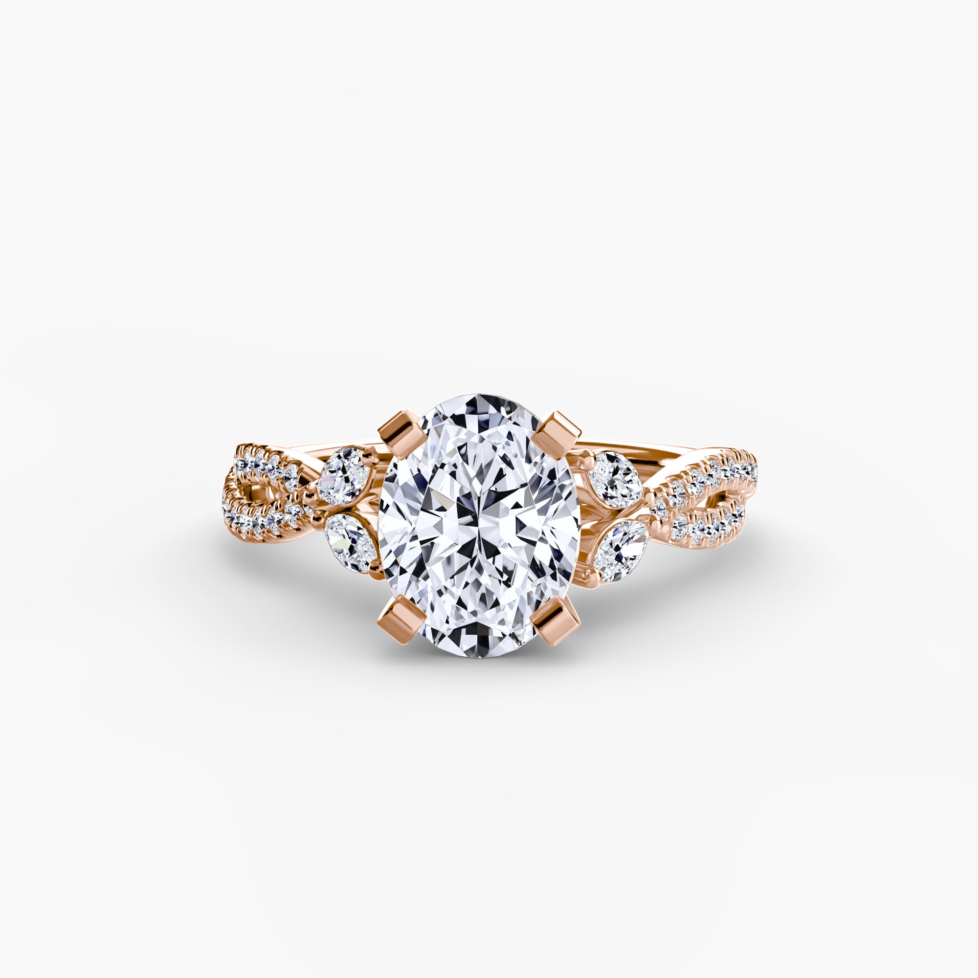 Twist Pavé Solitaire