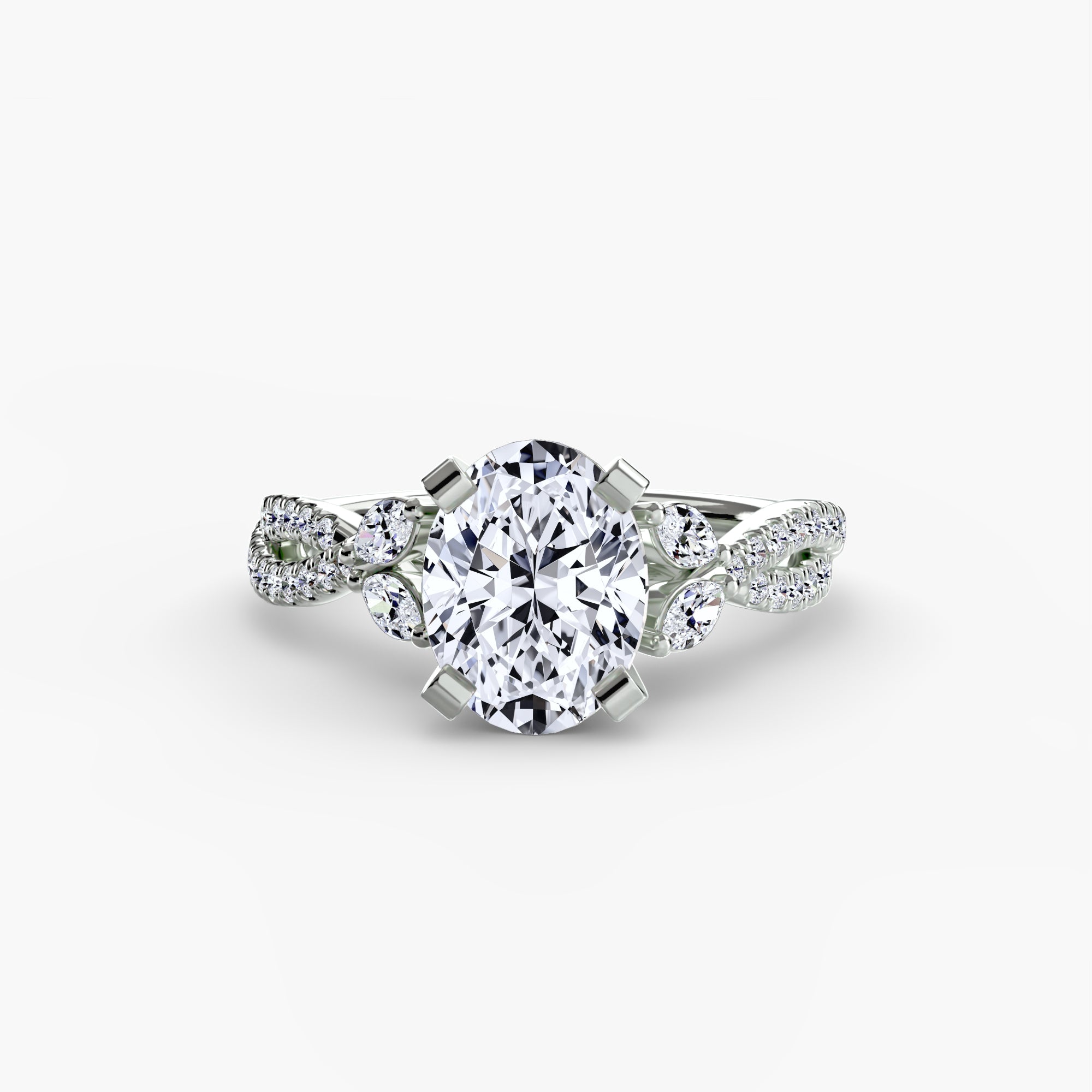 Twist Pavé Solitaire