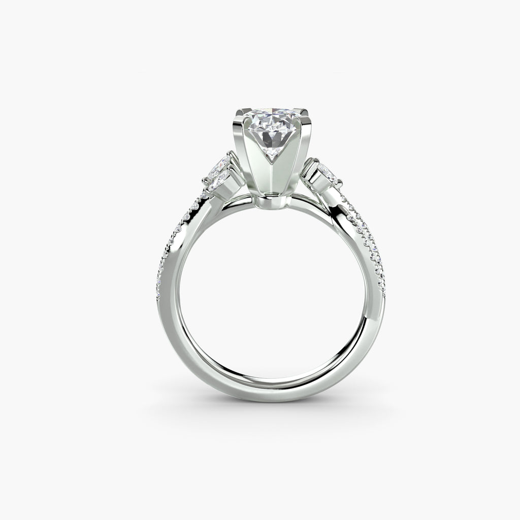 Twist Pavé Solitaire