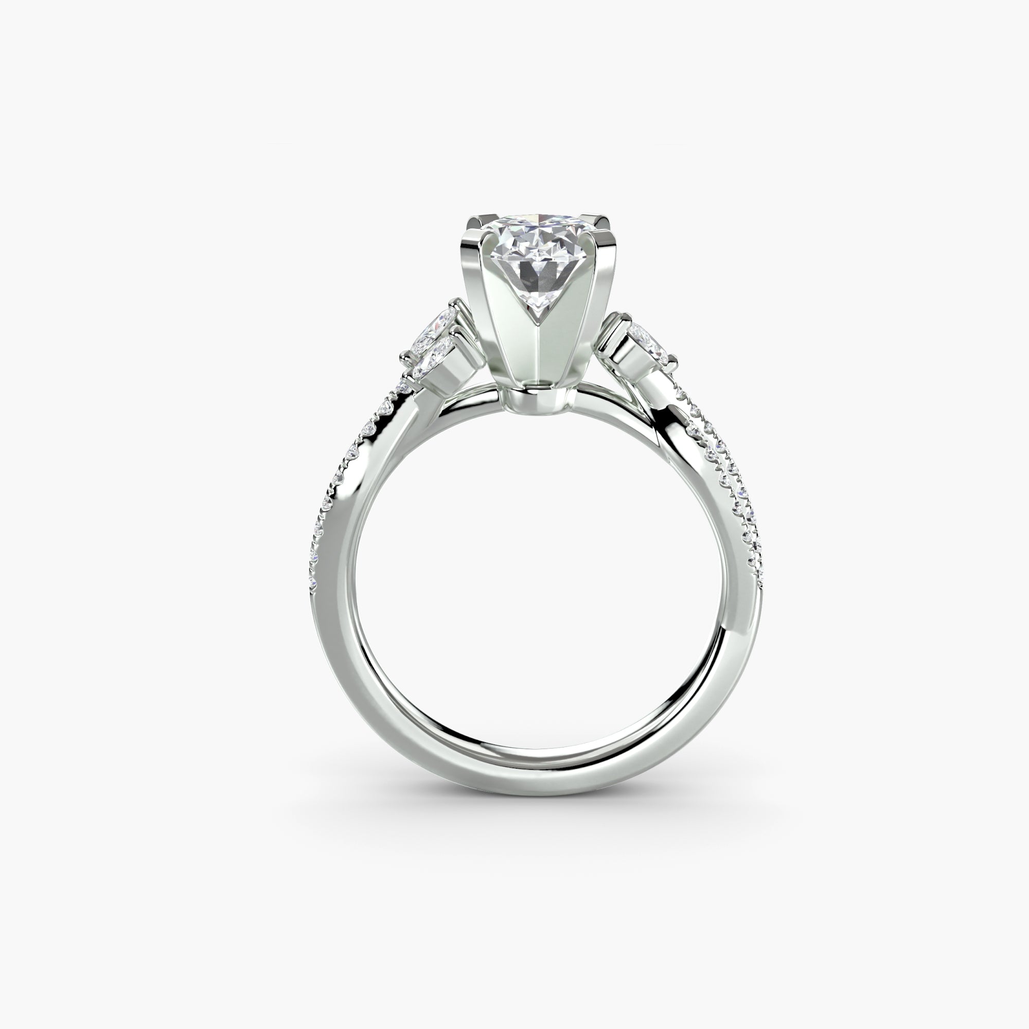 Twist Pavé Solitaire