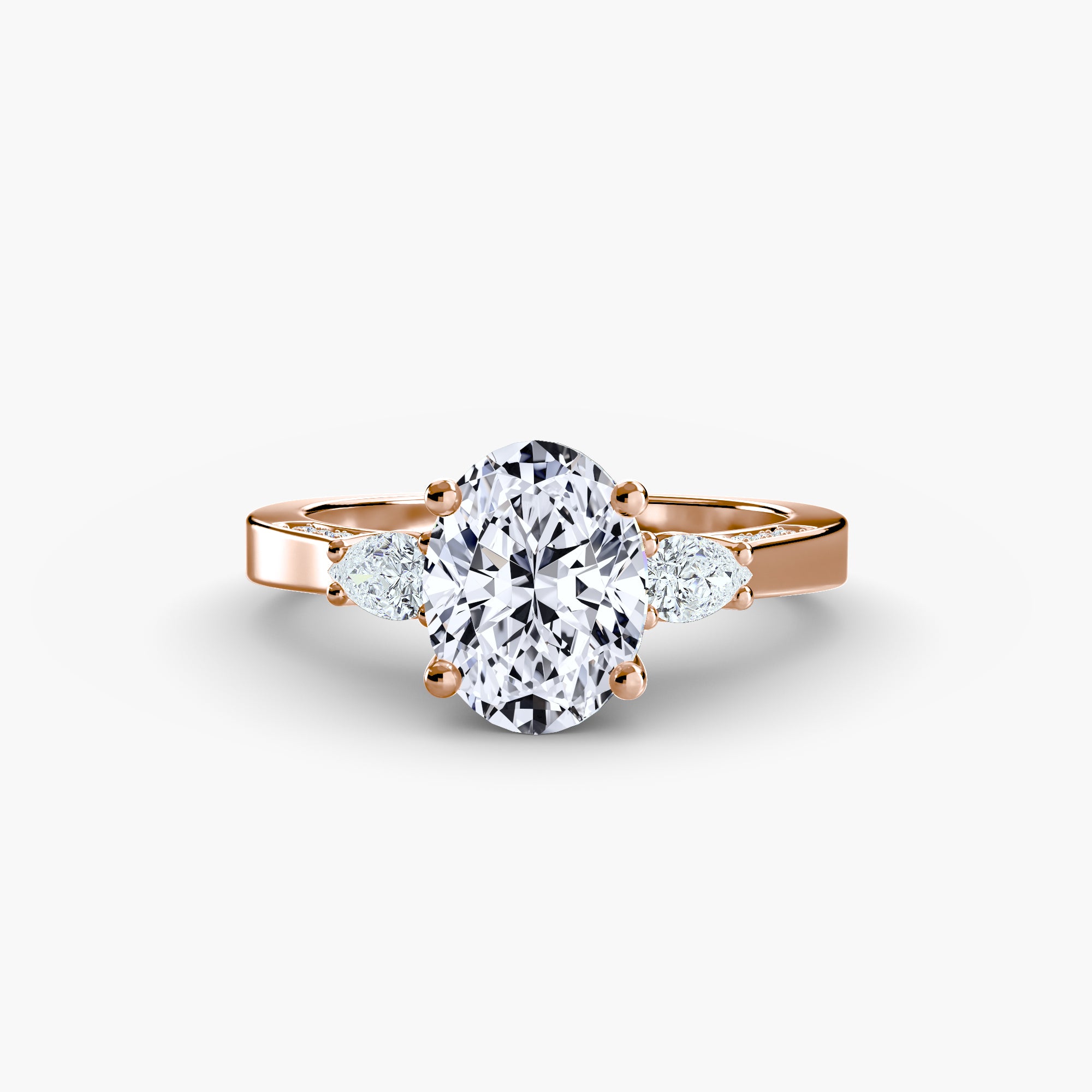 Trilogy with Pavé Shoulders