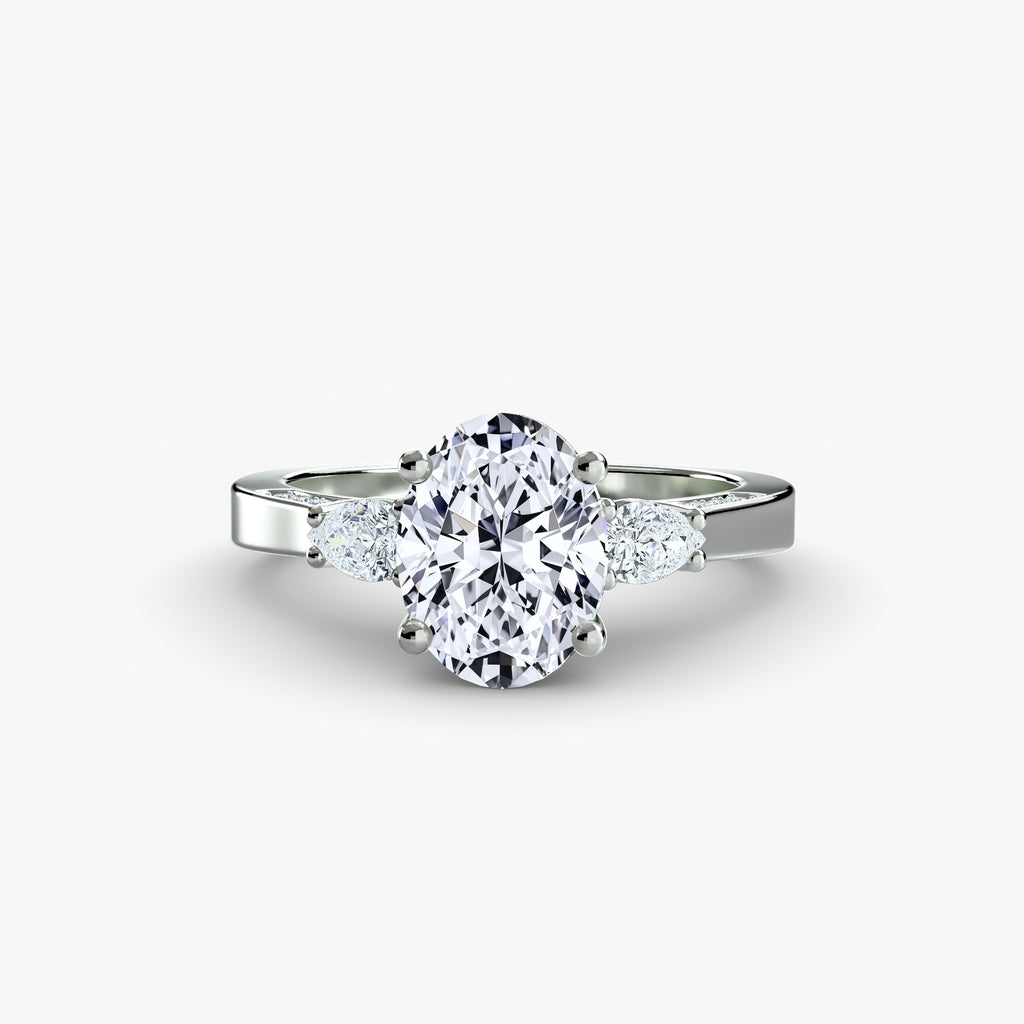 Trilogy with Pavé Shoulders
