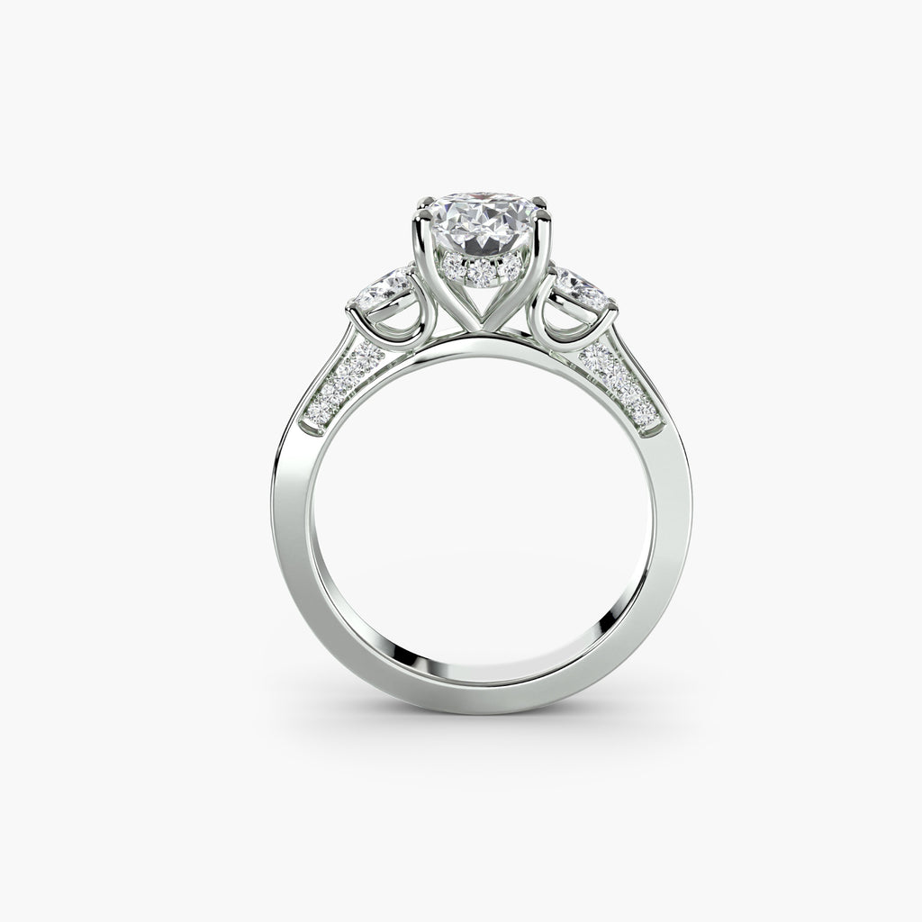 Trilogy with Pavé Shoulders