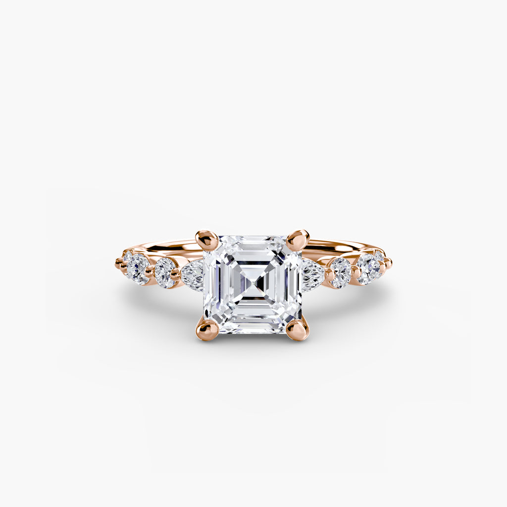 Solitaire with Eternity Pavé