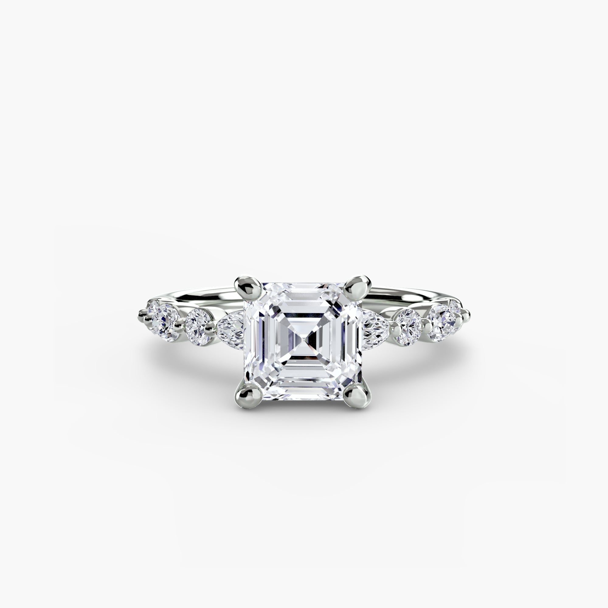 Solitaire with Eternity Pavé