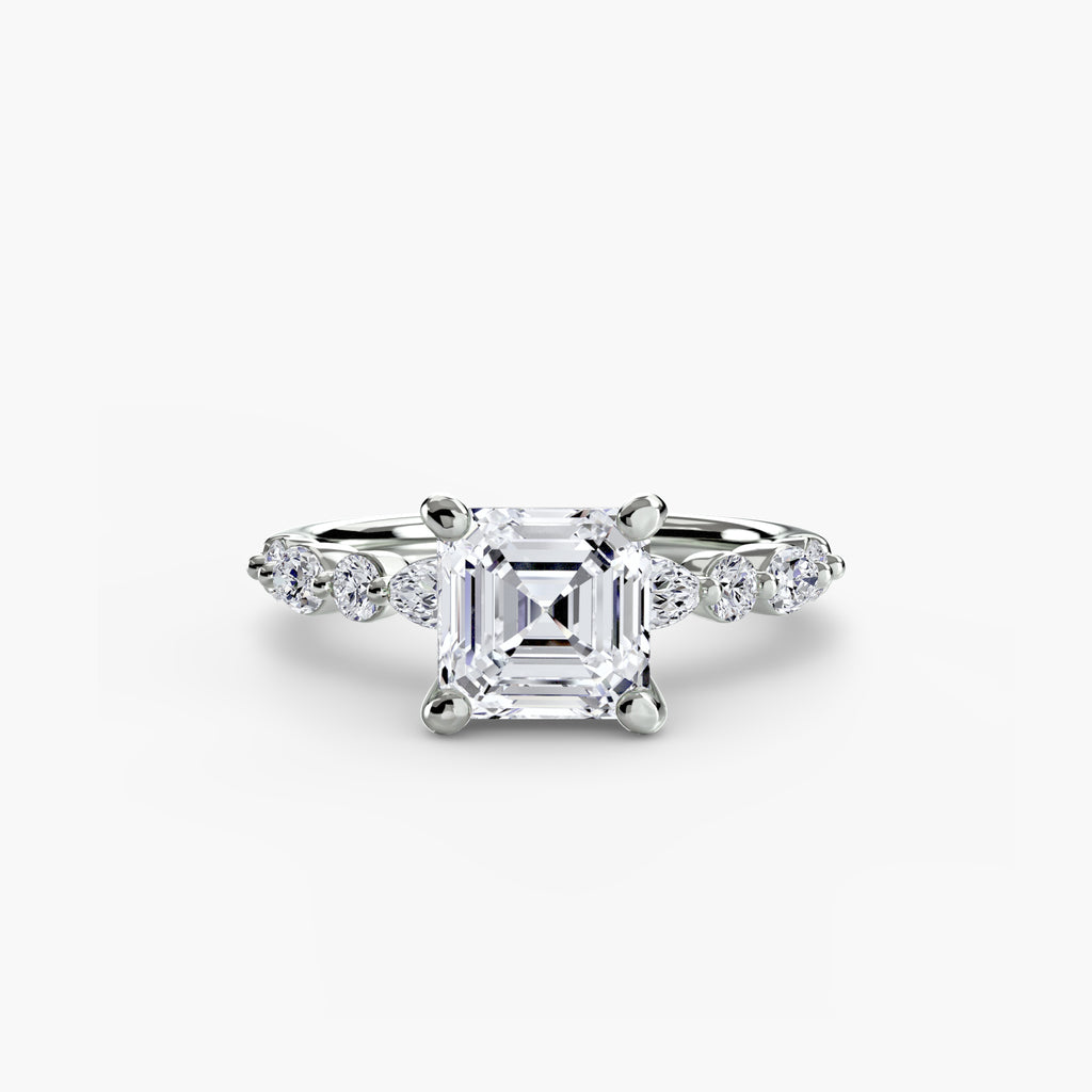 Solitaire with Eternity Pavé