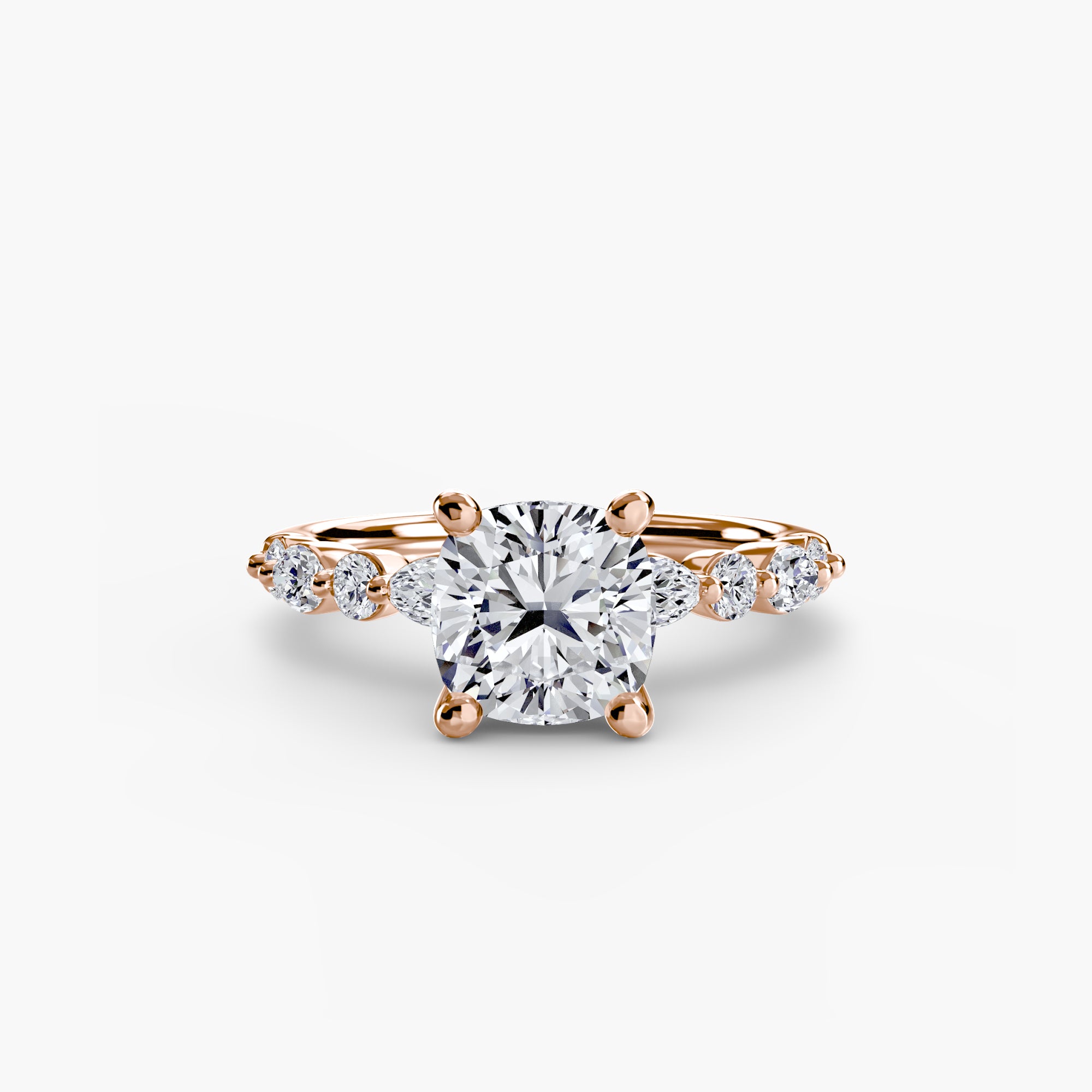 Solitaire with Eternity Pavé