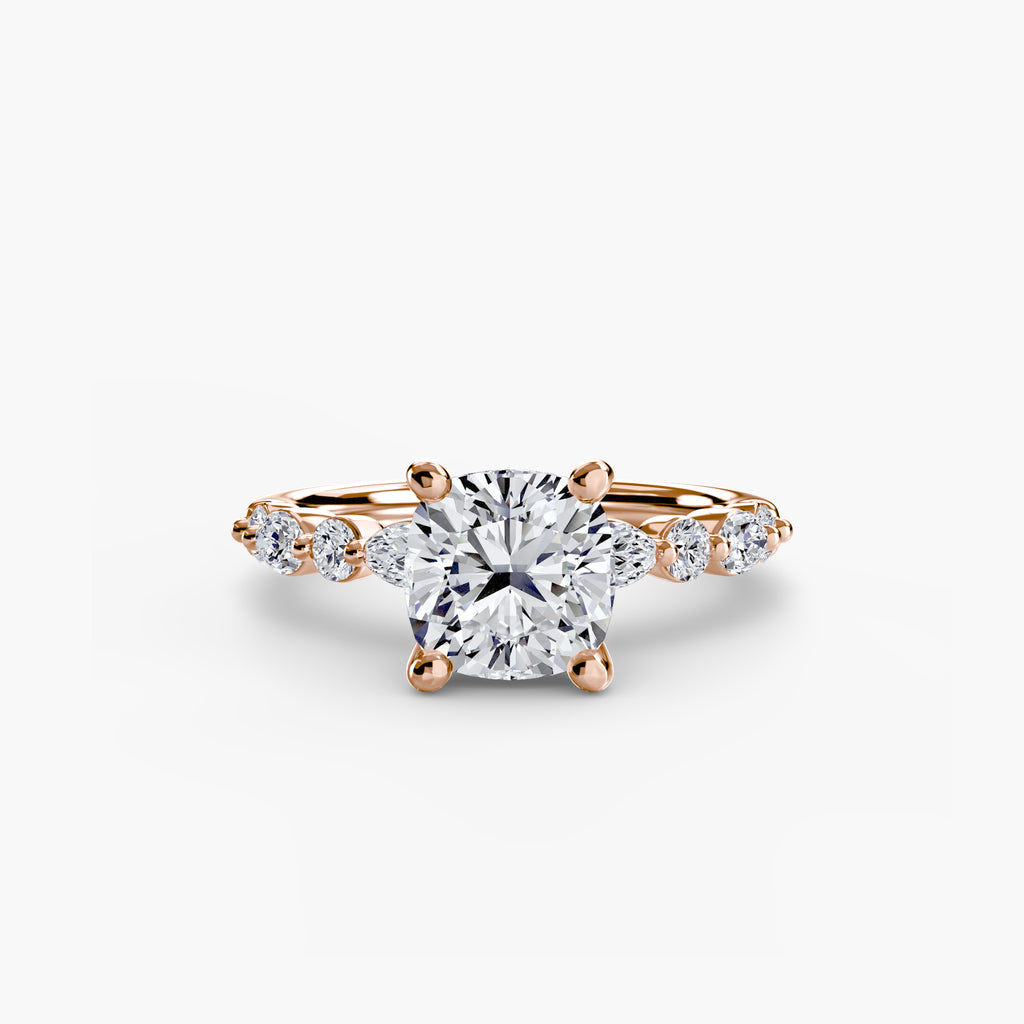 Solitaire with Eternity Pavé