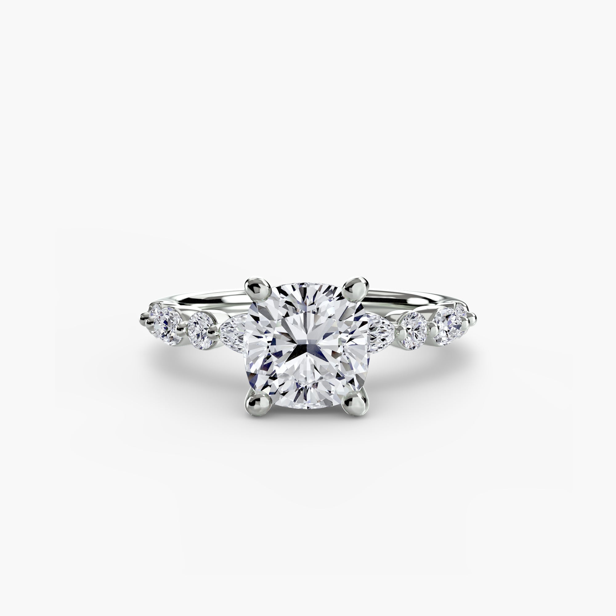 Solitaire with Eternity Pavé