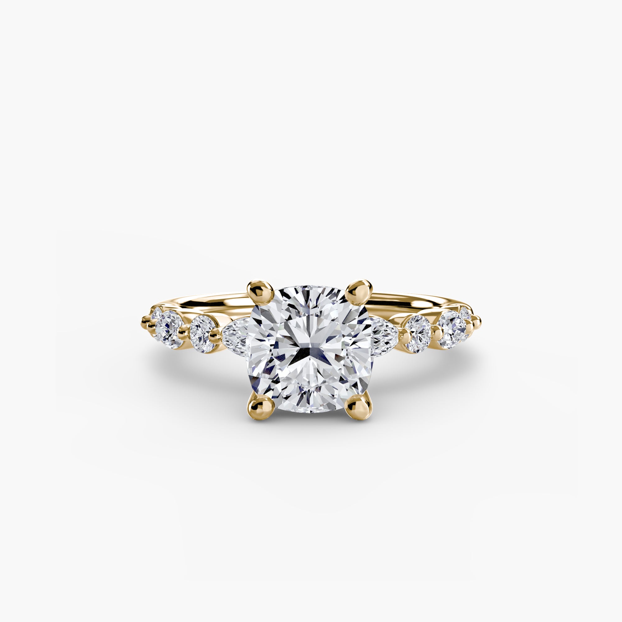 Solitaire with Eternity Pavé