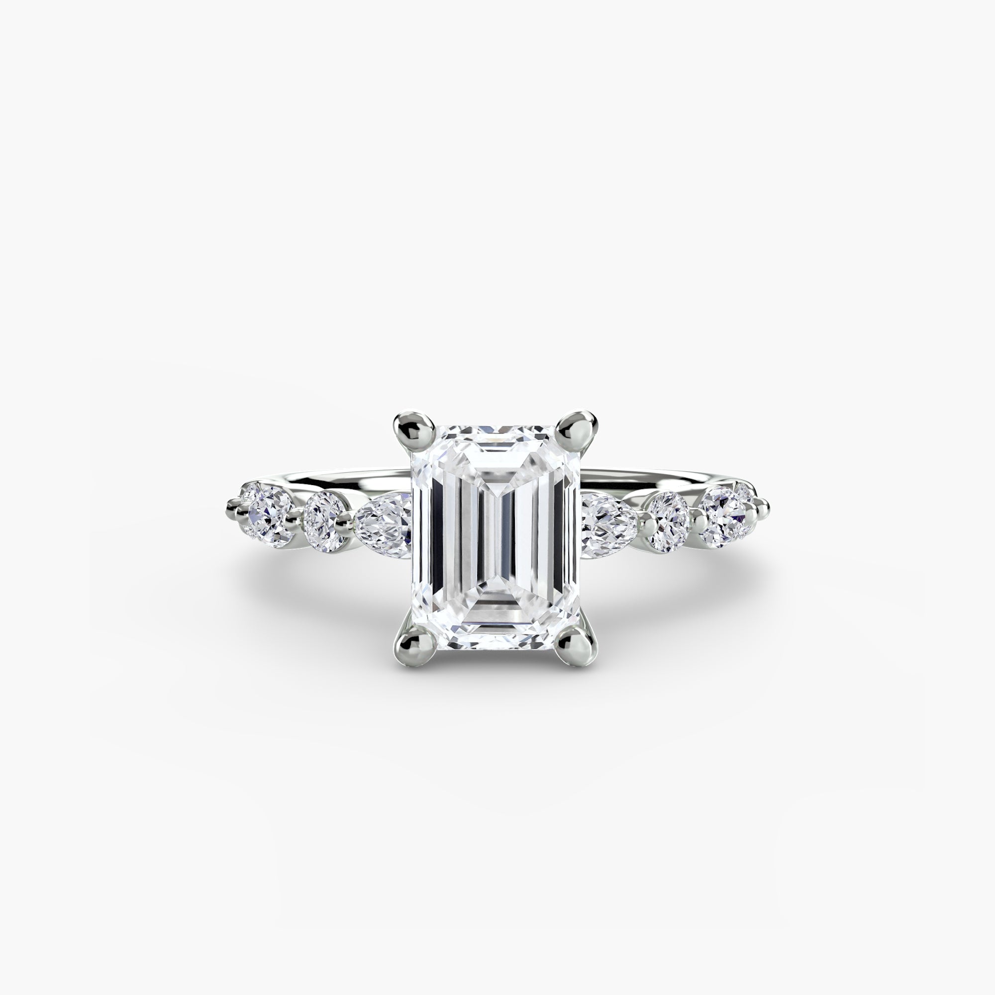 Solitaire with Eternity Pavé