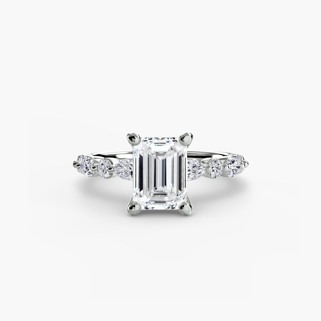 Solitaire with Eternity Pavé