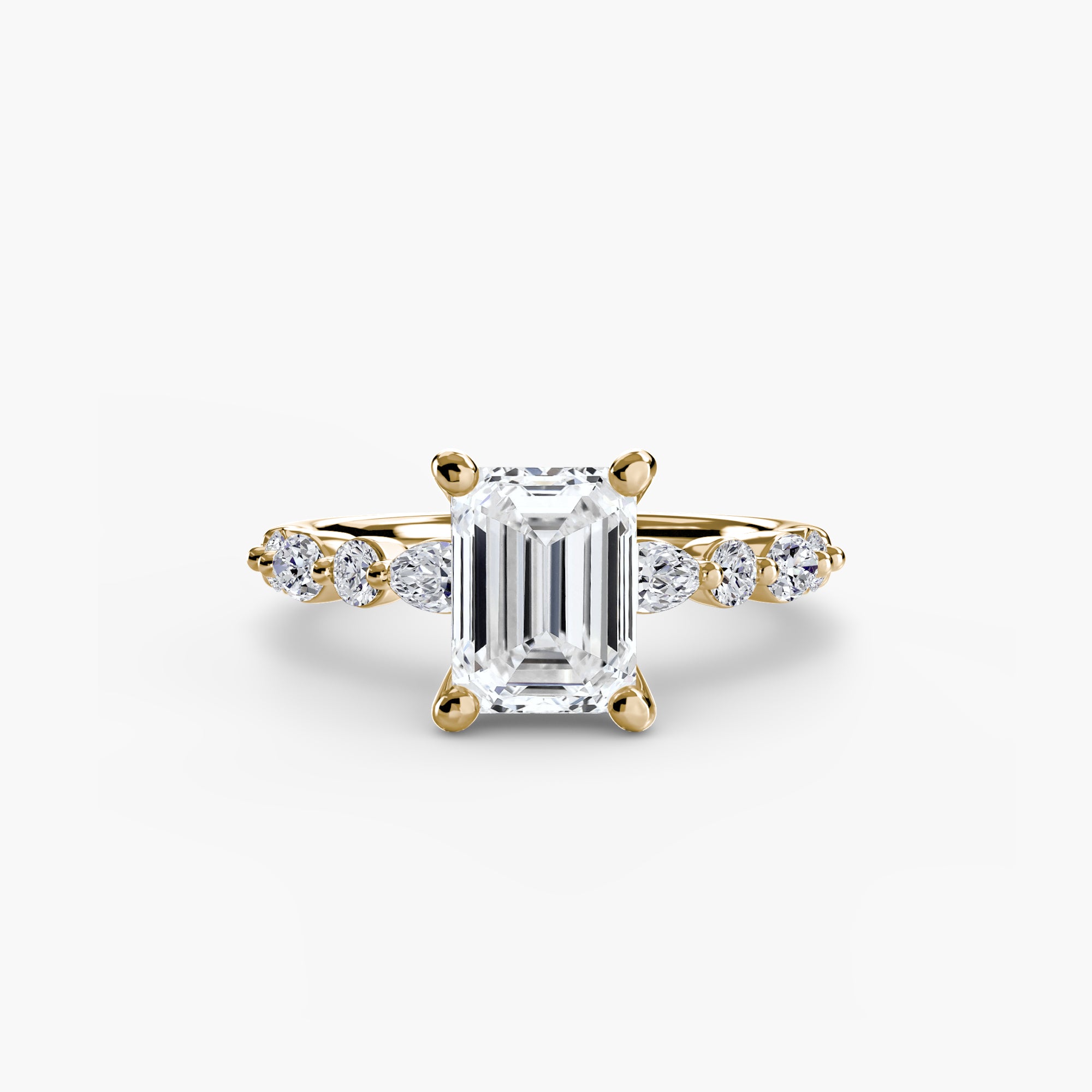 Solitaire with Eternity Pavé