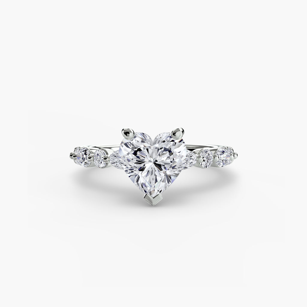 Solitaire with Eternity Pavé