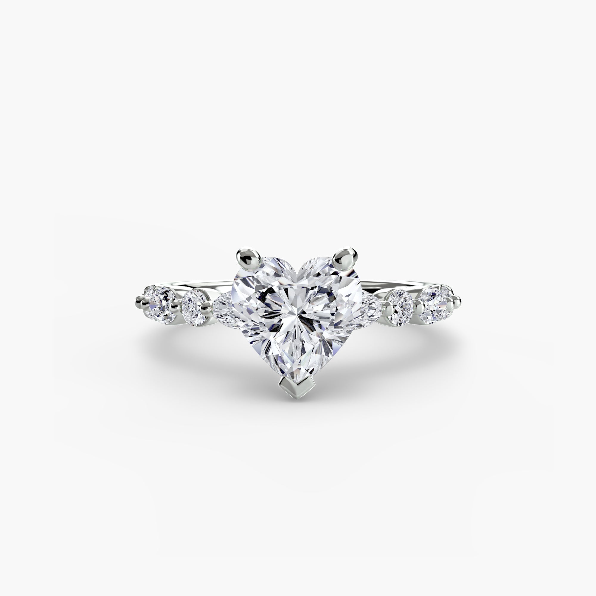 Solitaire with Eternity Pavé