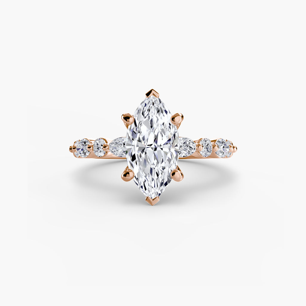 Solitaire with Eternity Pavé