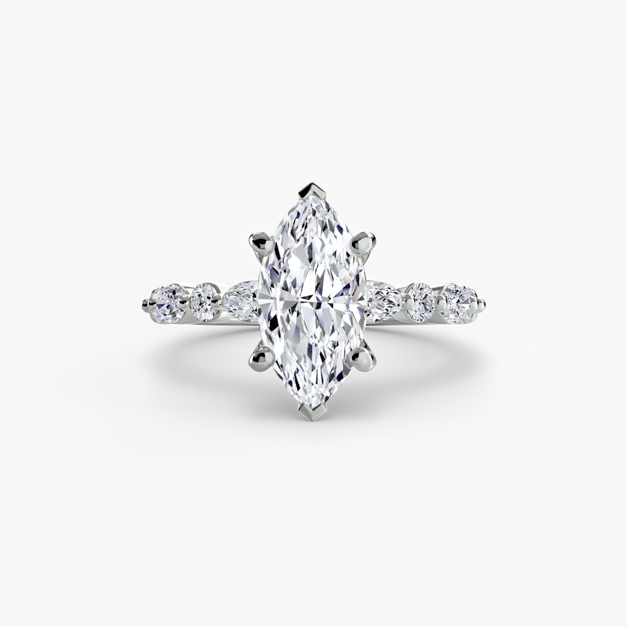 Solitaire with Eternity Pavé