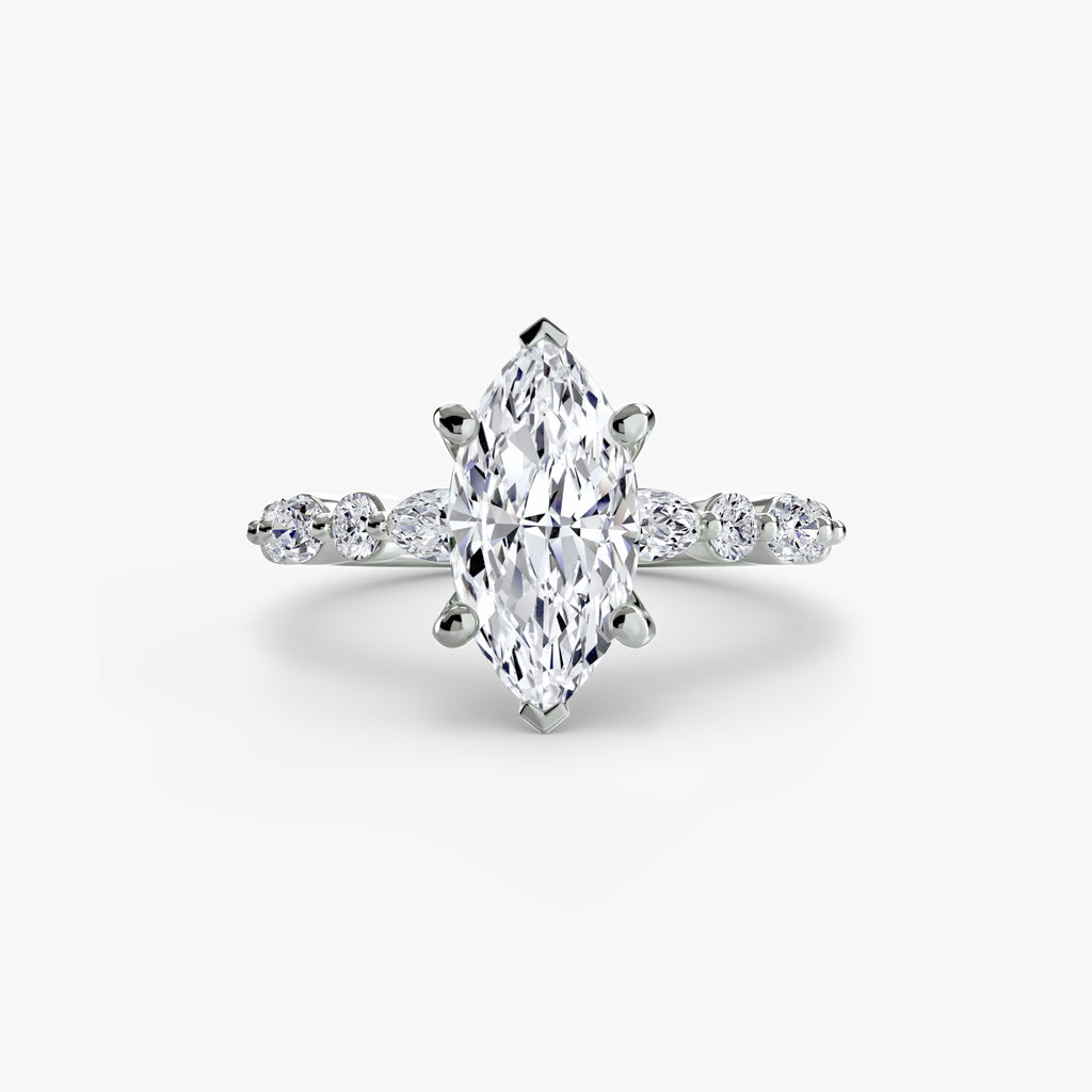 Solitaire with Eternity Pavé