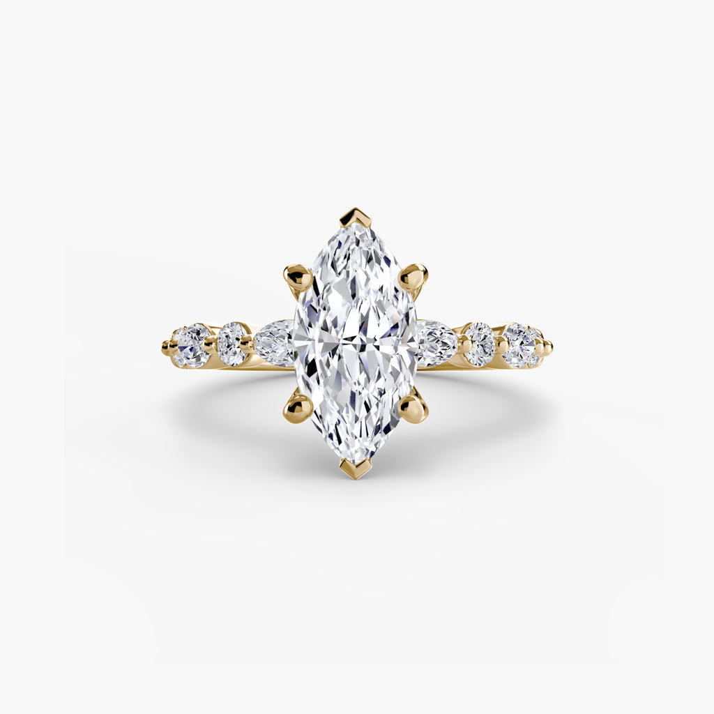 Solitaire with Eternity Pavé