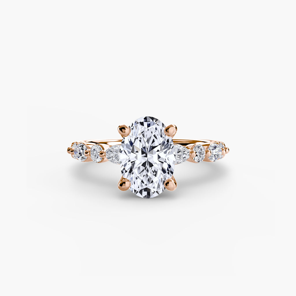 Solitaire with Eternity Pavé