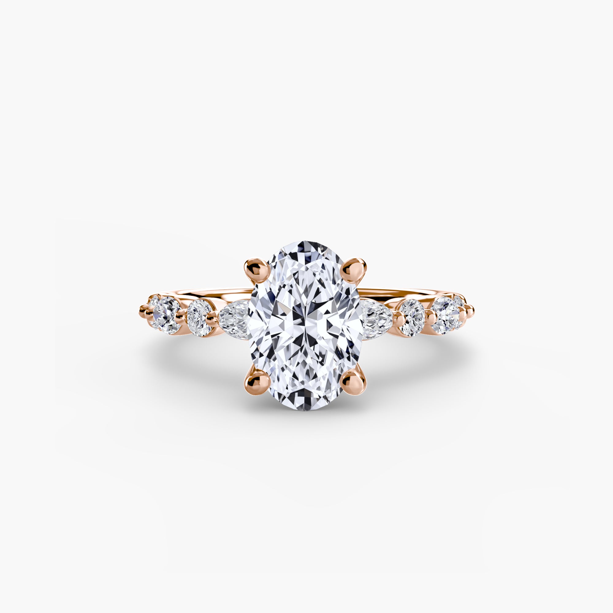 Solitaire with Eternity Pavé