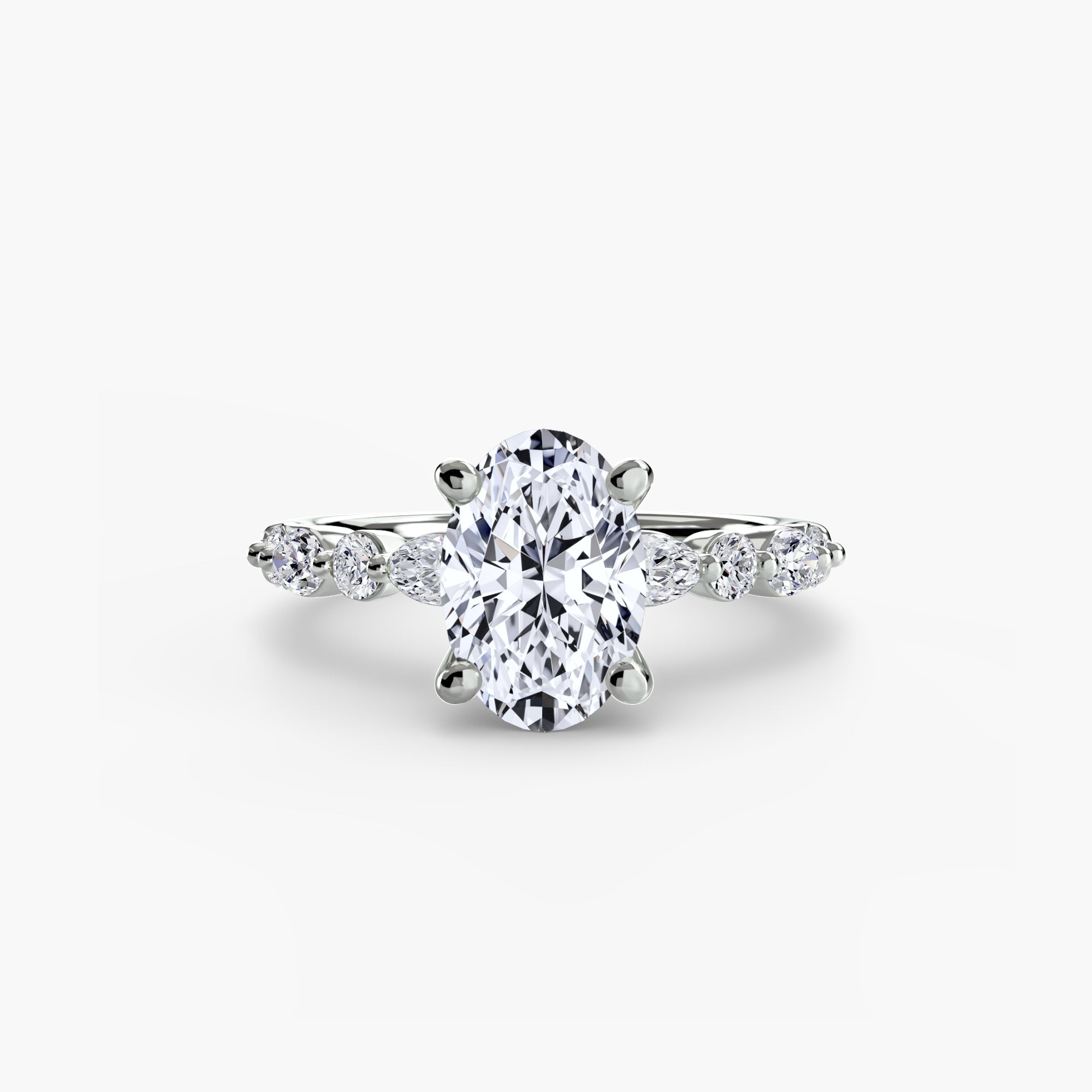 Solitaire with Eternity Pavé