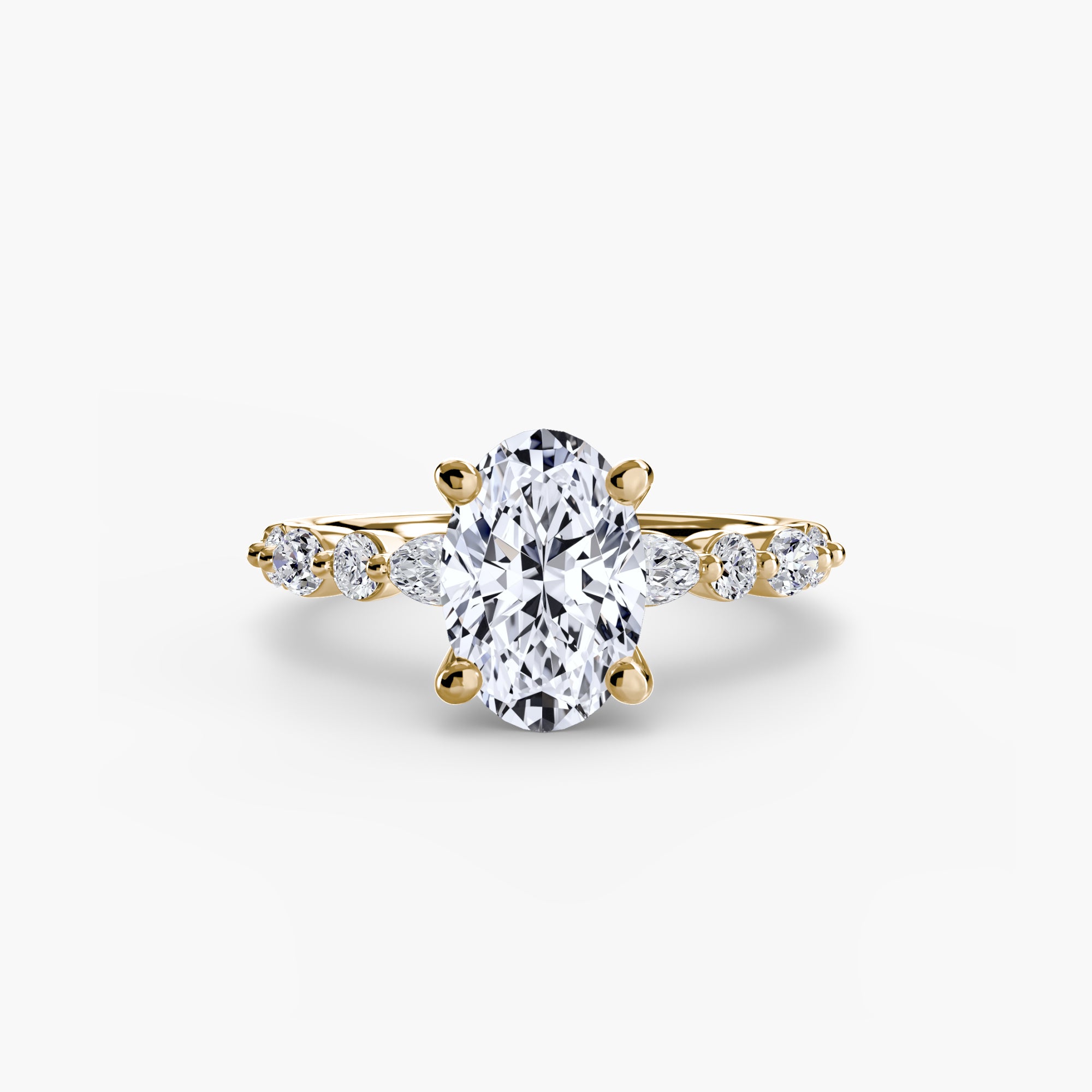 Solitaire with Eternity Pavé