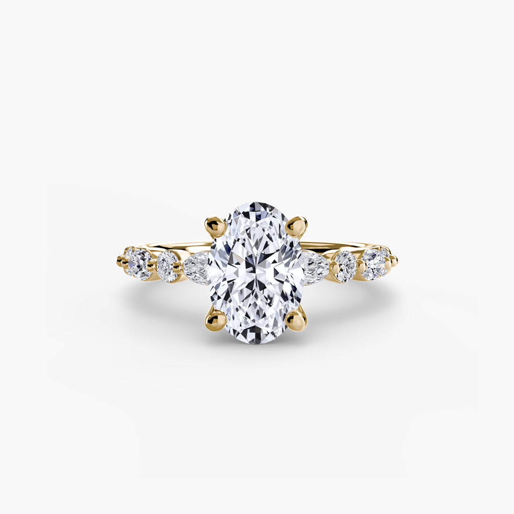 Solitaire with Eternity Pavé