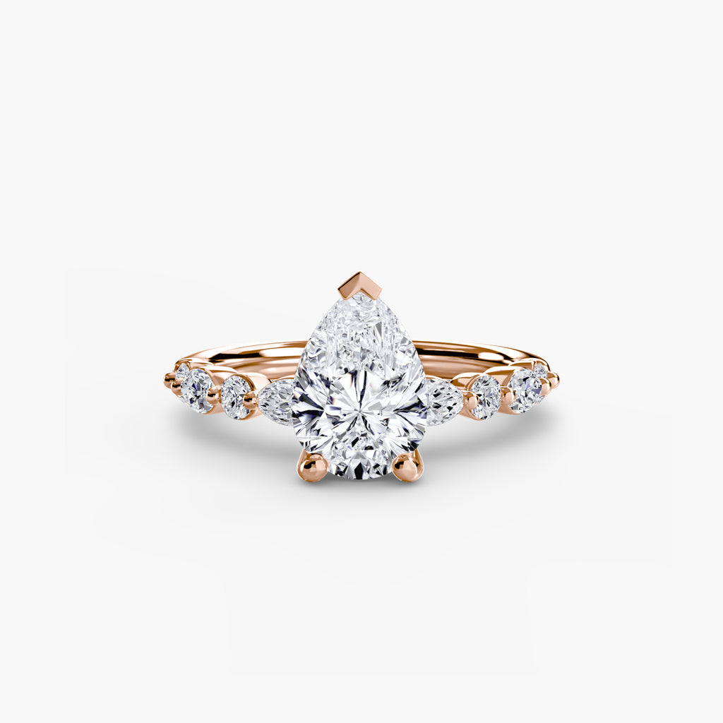 Solitaire with Eternity Pavé
