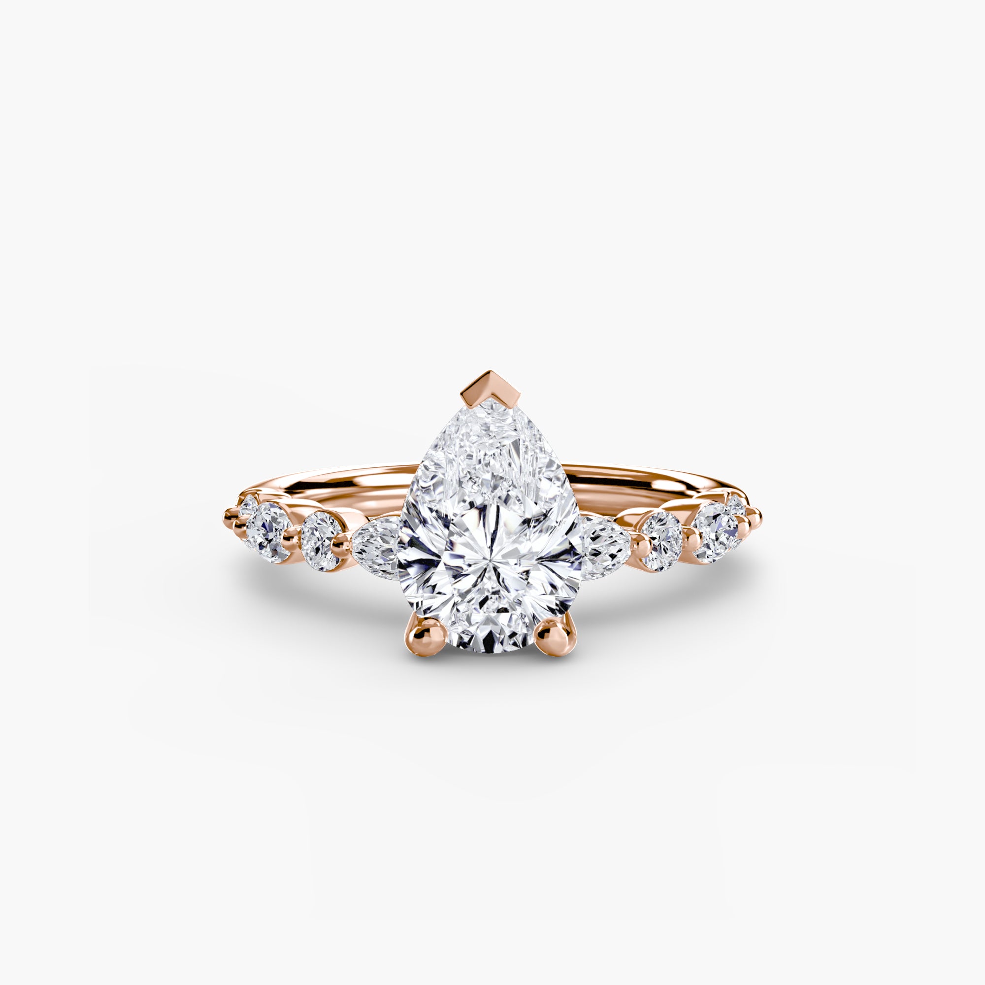 Solitaire with Eternity Pavé