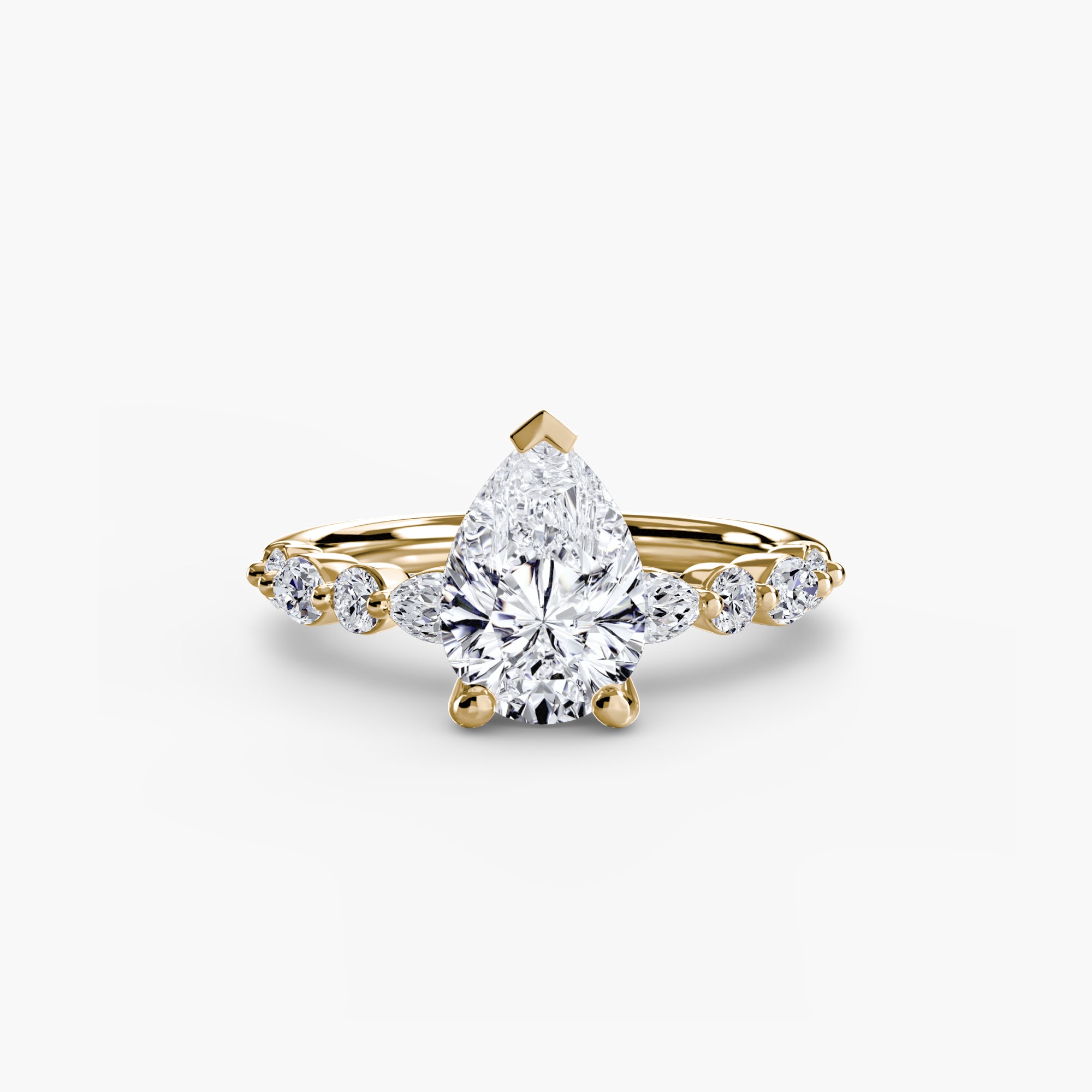 Solitaire with Eternity Pavé