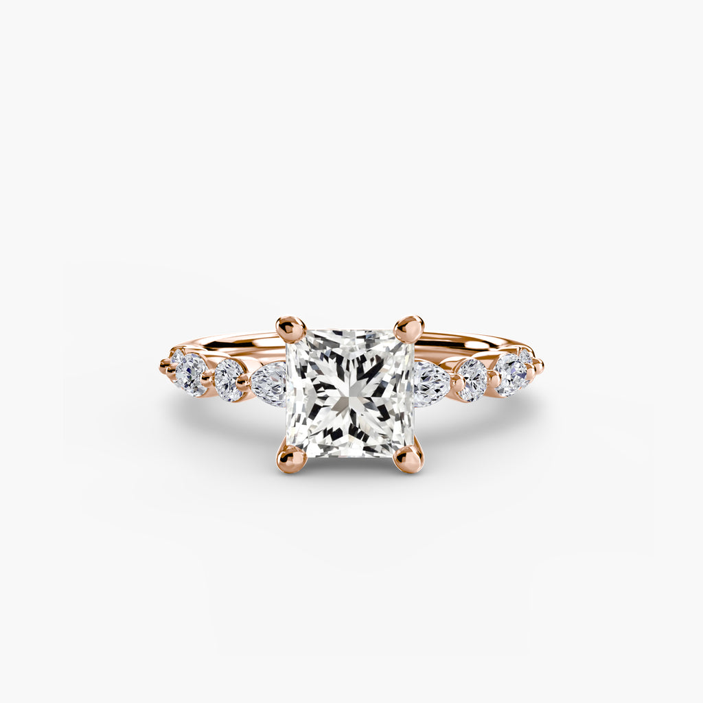 Solitaire with Eternity Pavé