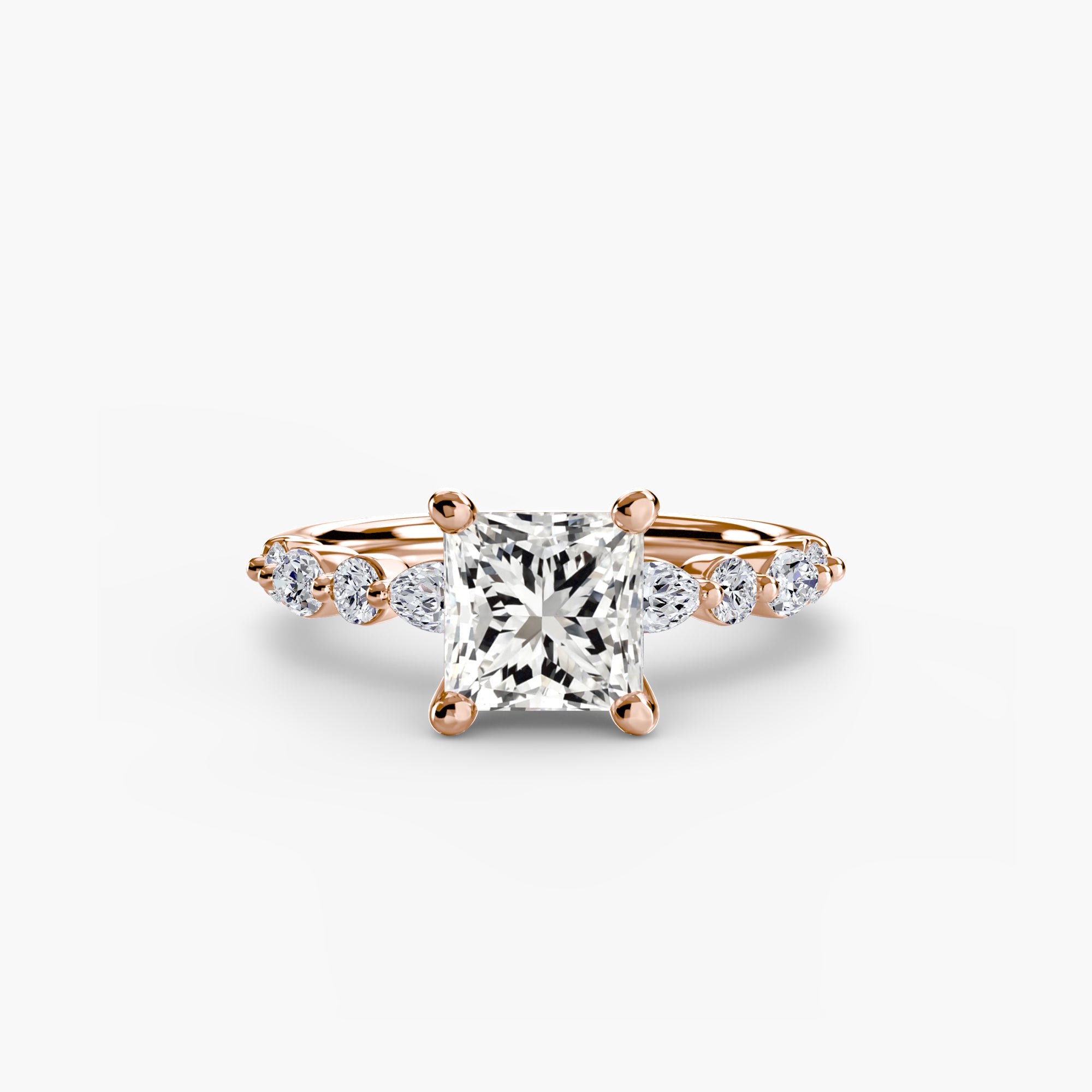 Solitaire with Eternity Pavé