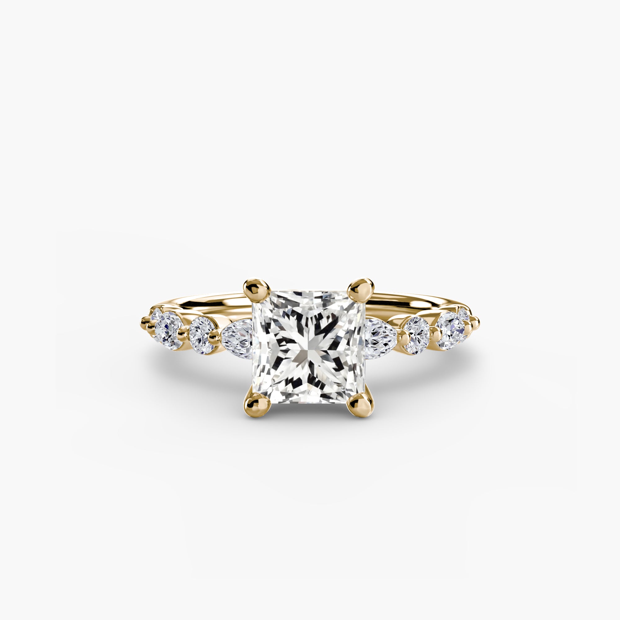 Solitaire with Eternity Pavé