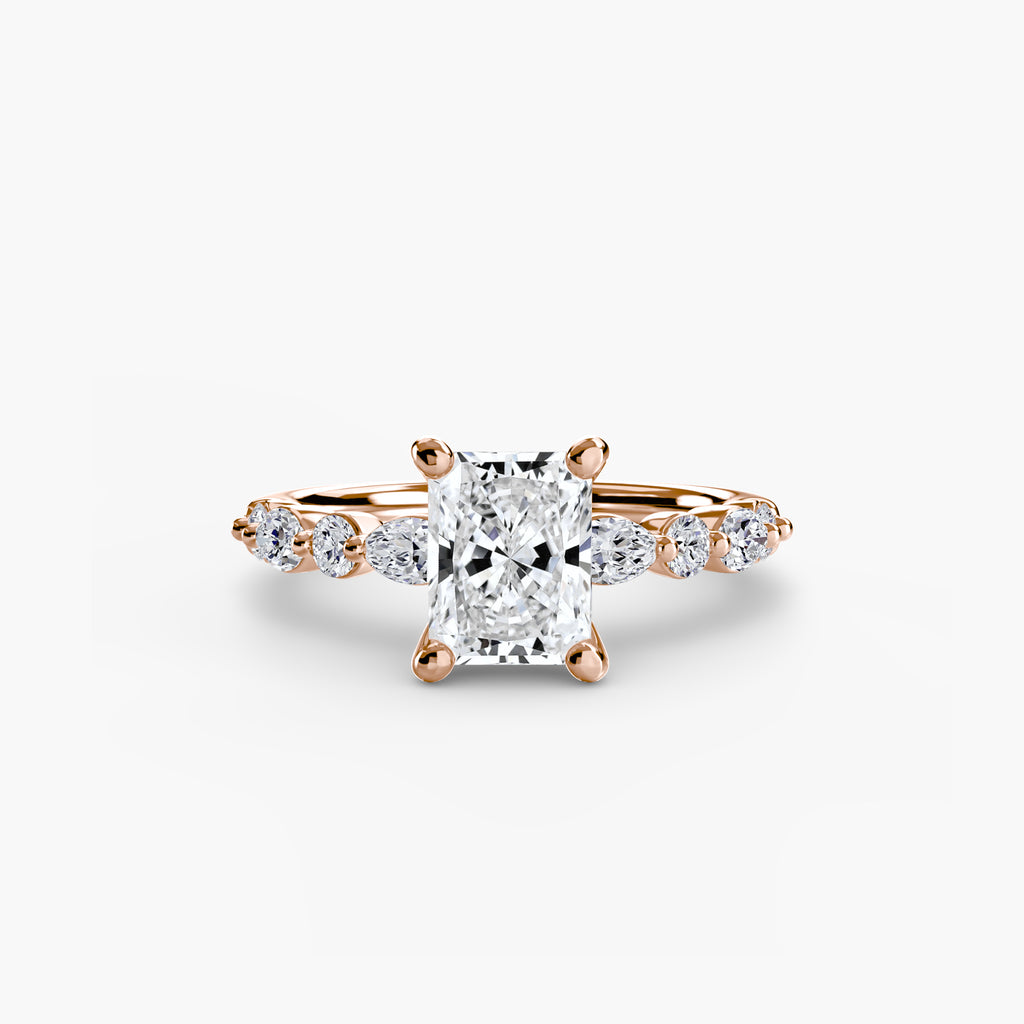 Solitaire with Eternity Pavé