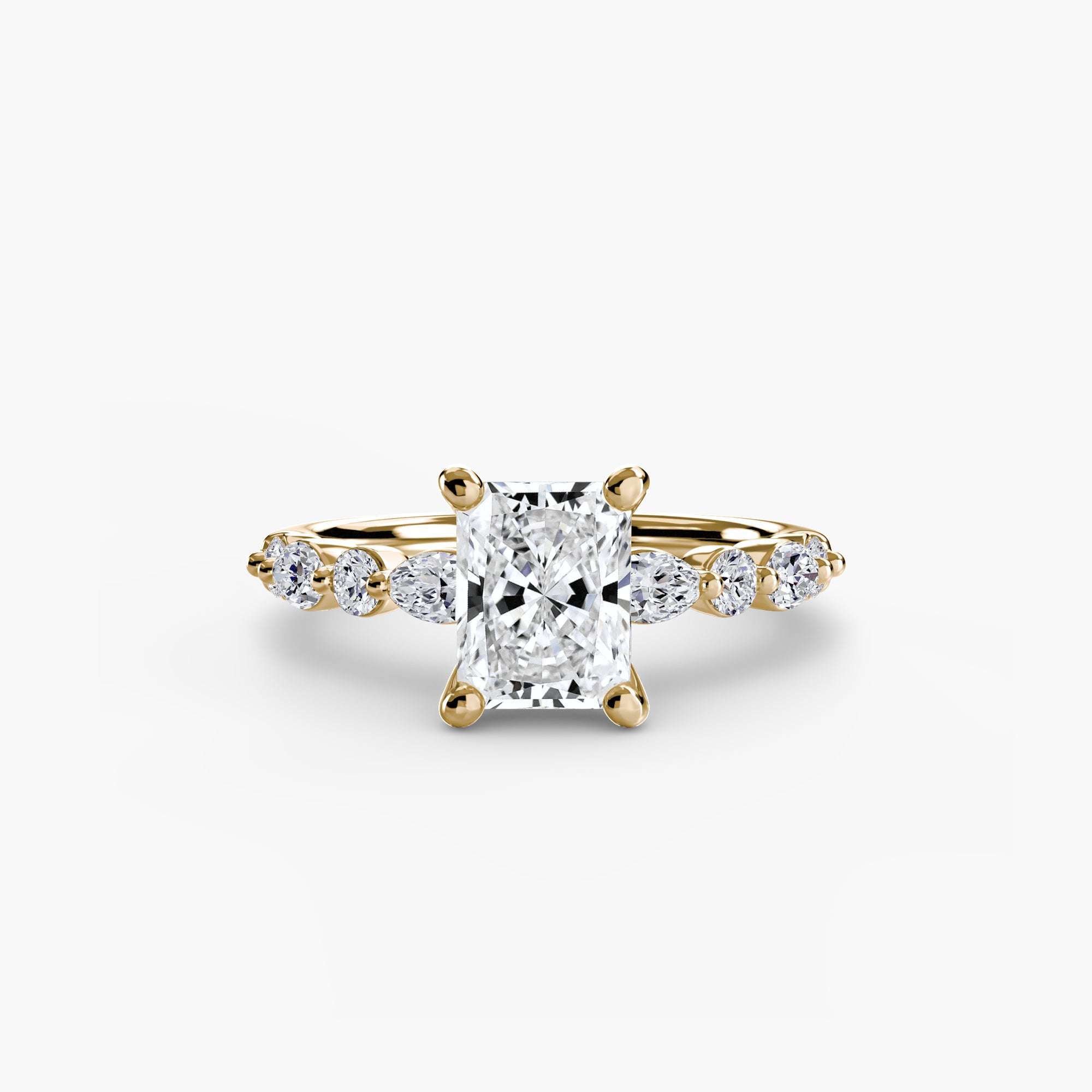 Solitaire with Eternity Pavé