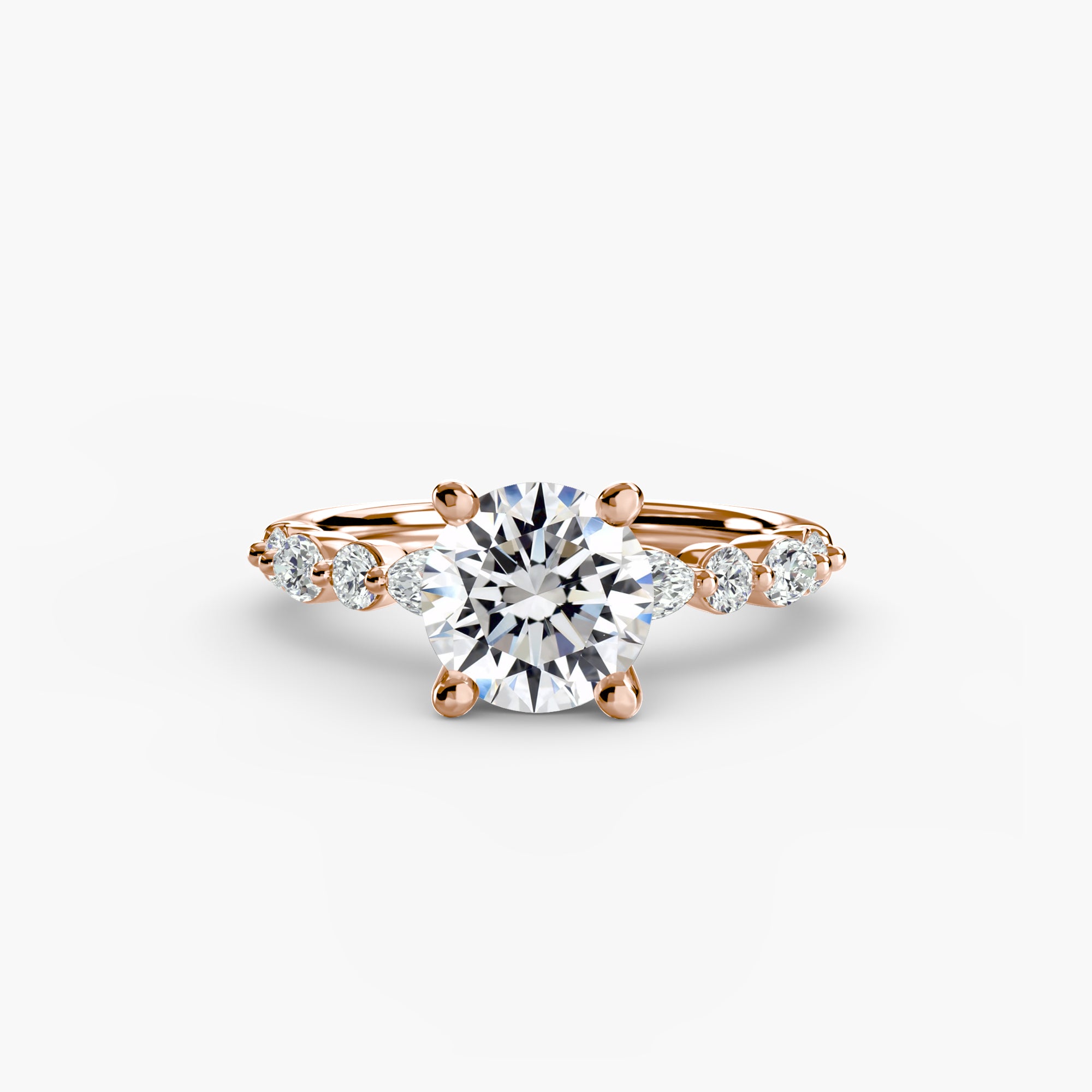 Solitaire with Eternity Pavé
