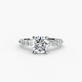 Solitaire with Eternity Pavé