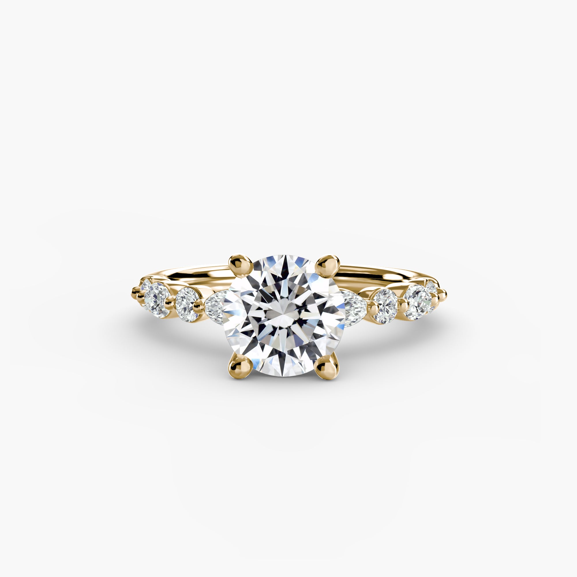 Solitaire with Eternity Pavé