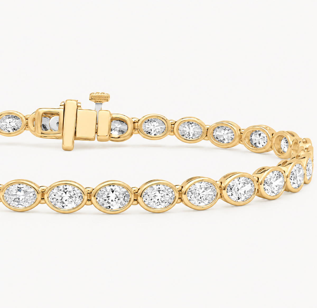 Oval Diamond Tennis Bracelet