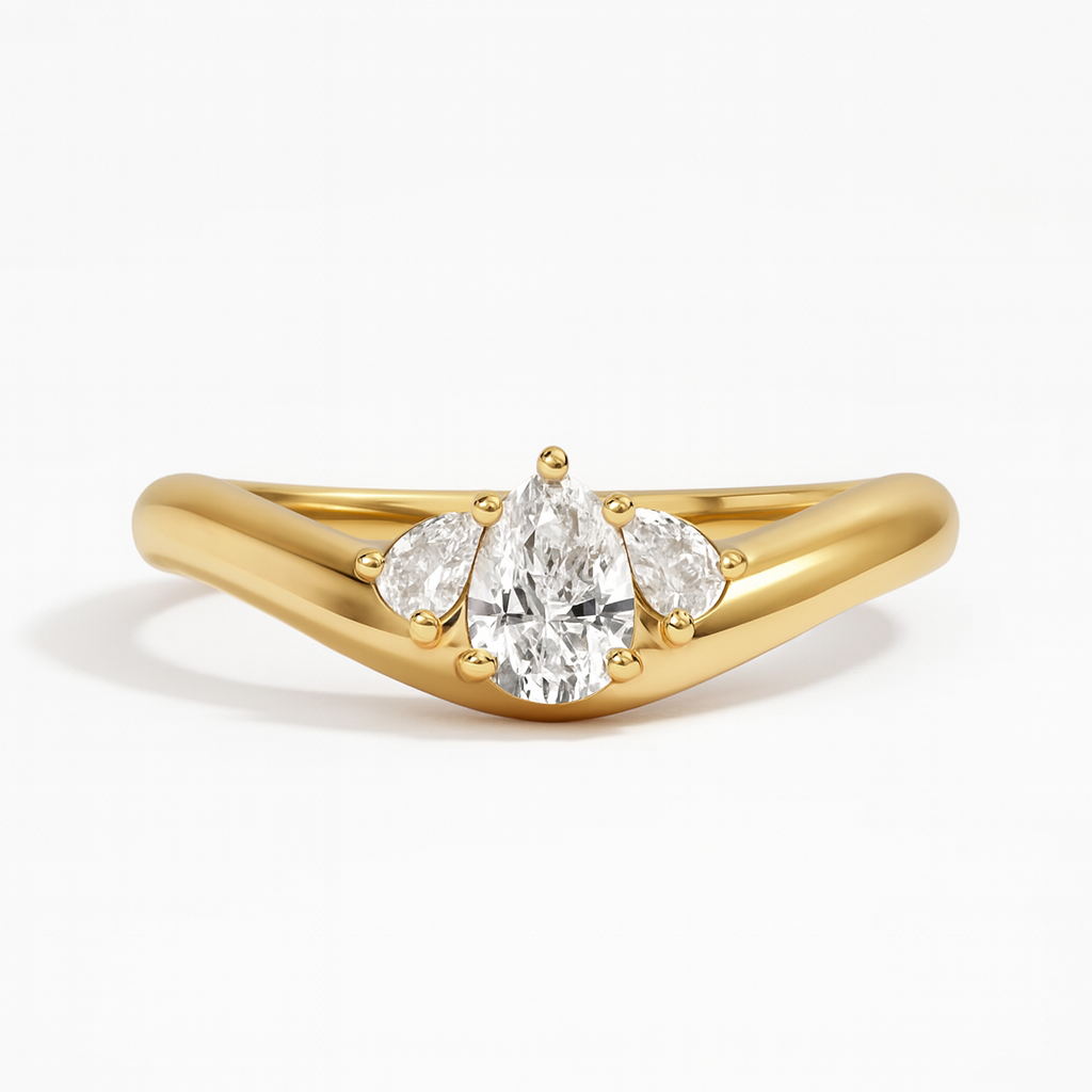 The Band with Pear Diamonds