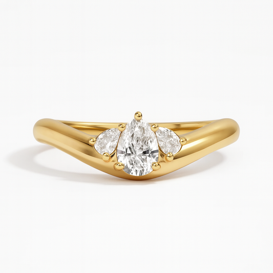 The Band with Pear Diamonds