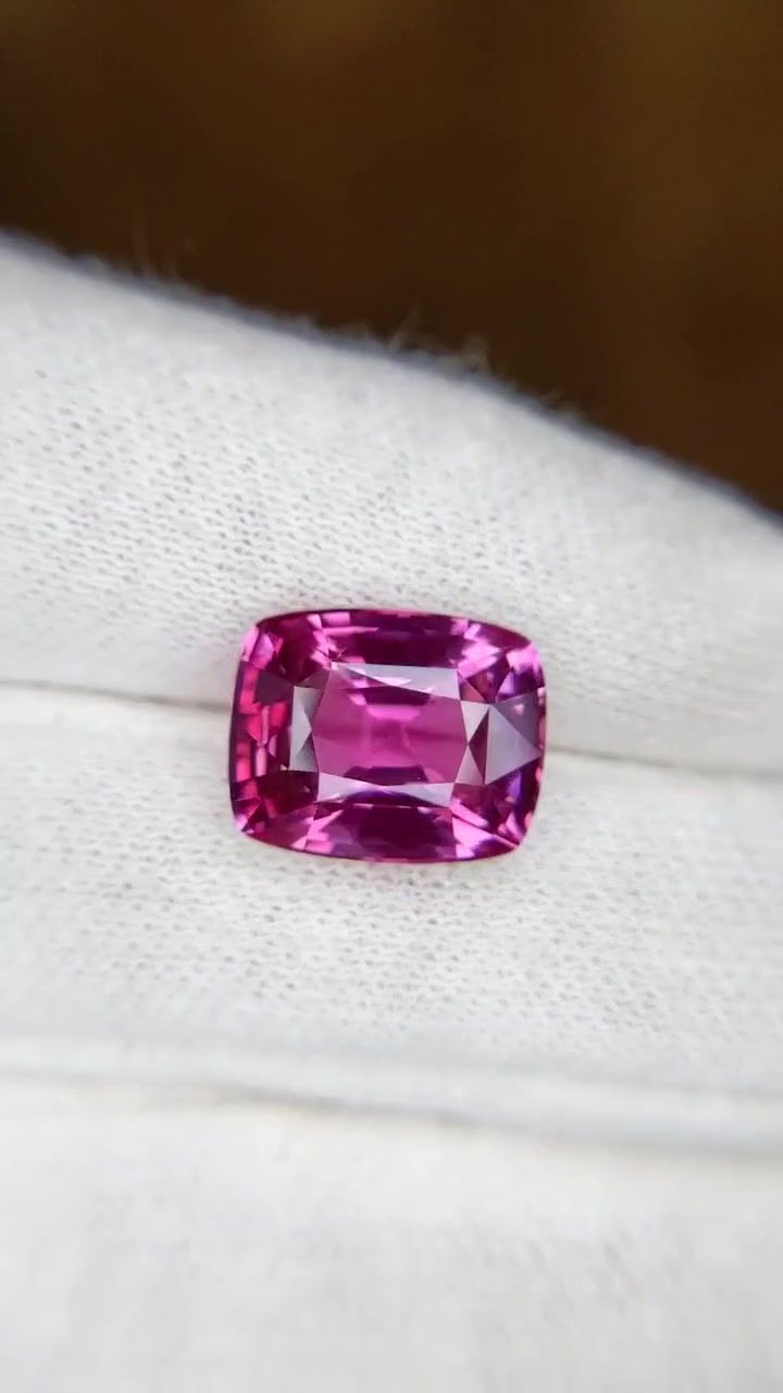 Sapphire Pink Cushion