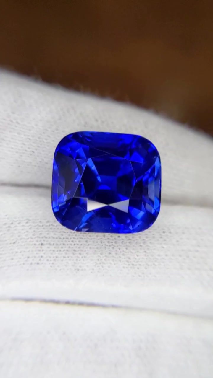 Sapphire Blue Cushion